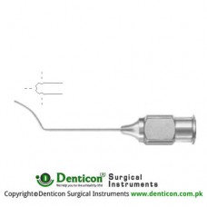 Buratto Lasik Cannula With 3 Ports - Slightly Flattened Stainless Steel, Gauge 23